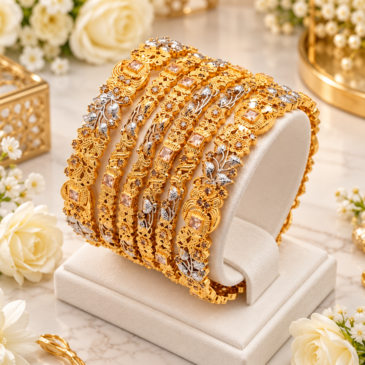 Manjoo’s Gold Copy Bangles