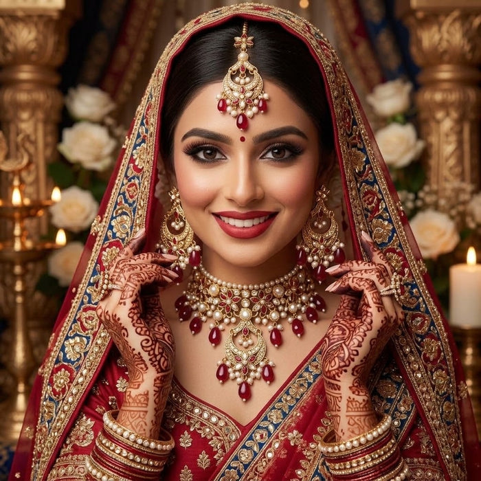 Antique Gold-Plated Bridal Set