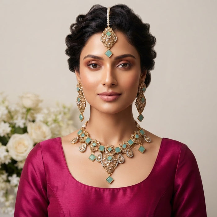Antique Silver Necklace Set